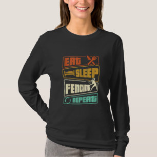 Camiseta Esgrima de repetición de la esgrima de suspensión 