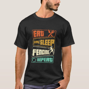 Camiseta Esgrima de repetición de la esgrima de suspensión 