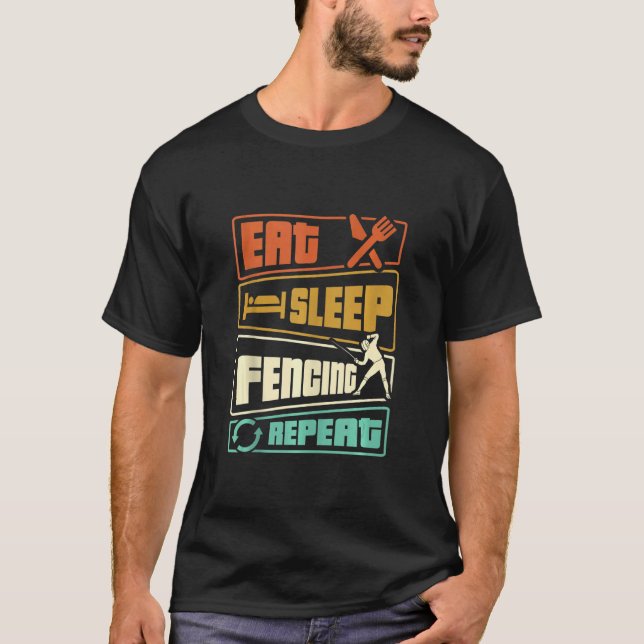 Camiseta Esgrima de repetición de la esgrima de suspensión  (Anverso)