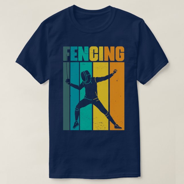 Camiseta Esgrima de venado divertida espada contra el humor (Diseño del anverso)