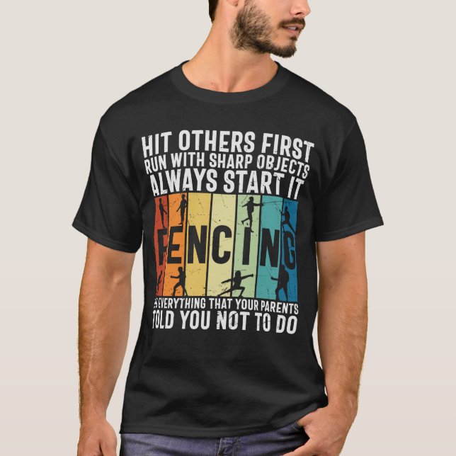 Camiseta Esgrima Deportiva De Esgrima Para Esgrimidores (Anverso)