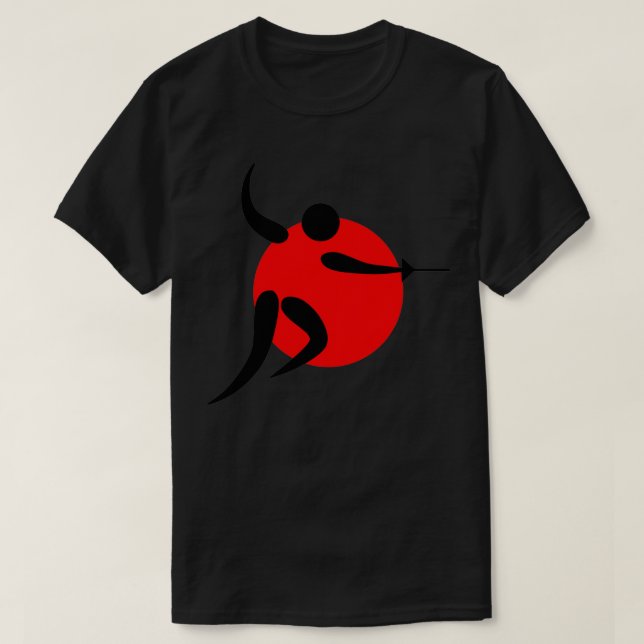 Camiseta Esgrima deportiva de Japón (Diseño del anverso)