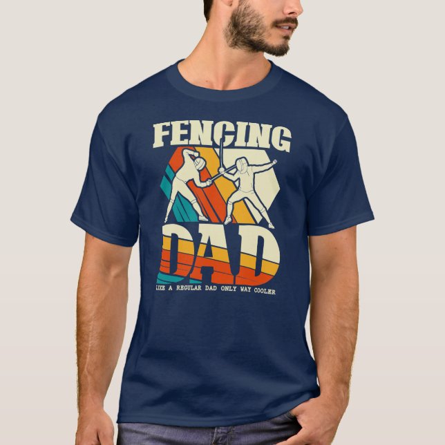 Camiseta Esgrima divertida de espada Saber Epee Fencer (Anverso)