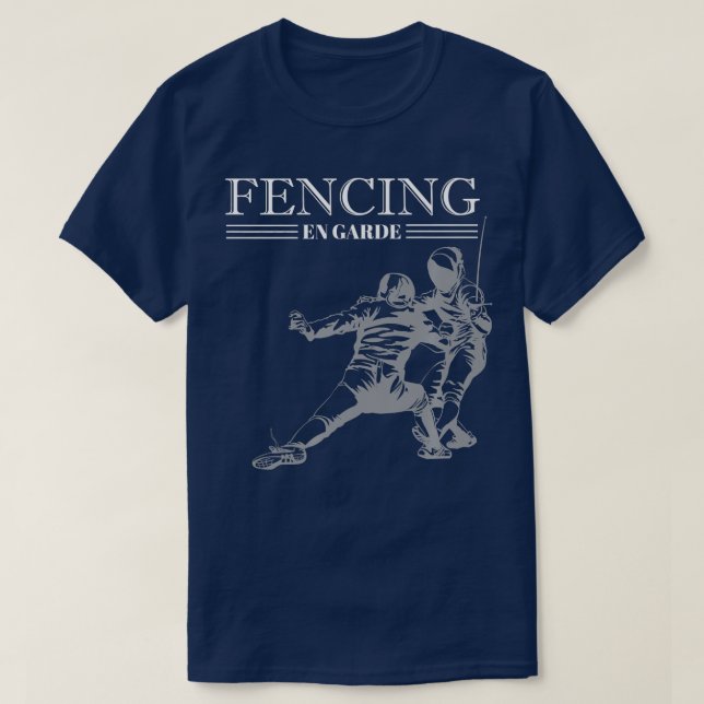 Camiseta Esgrima en garde (Diseño del anverso)