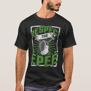Camiseta Esgrima Para Hombres Rapier Entrenadores Niños Ide