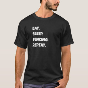 Camiseta Esgrima Png Eat Sleep Sports Repetir Para Hombres 