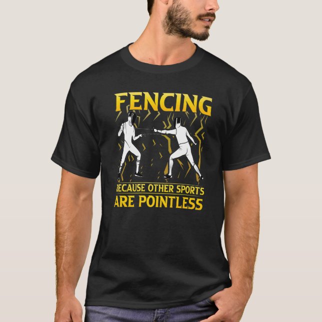 Camiseta Esgrima porque otros deportes no tienen sentido (Anverso)