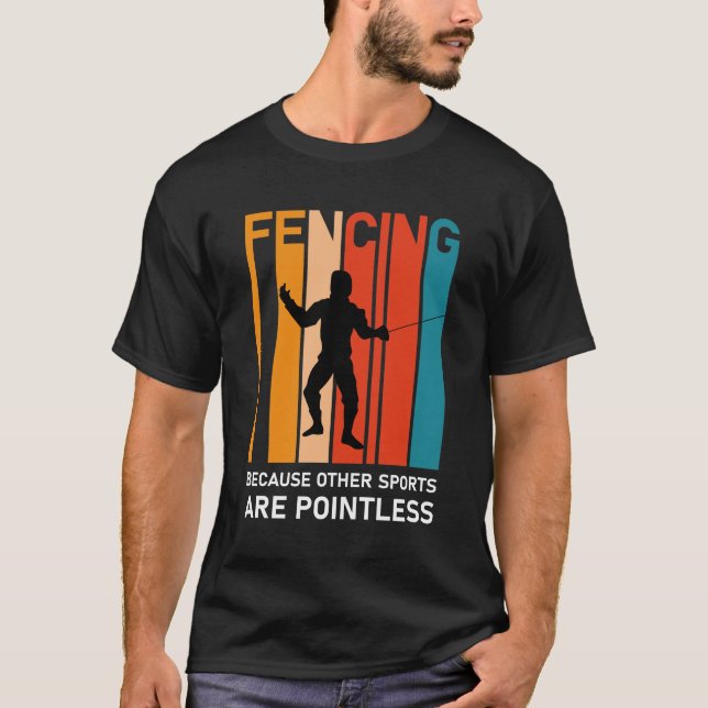 Camiseta Esgrima porque otros deportes no tienen sentido -  (Anverso)