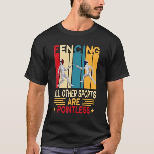 Camiseta Esgrima Porque Otros Deportes Son Un Ataque Sin Pi (Anverso)