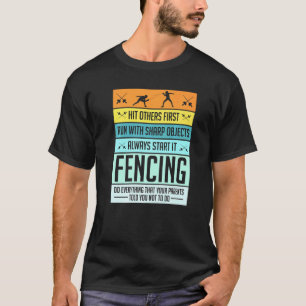 Camiseta Esgrima Pun Deportivo Para Hombres Jóvenes Mujeres