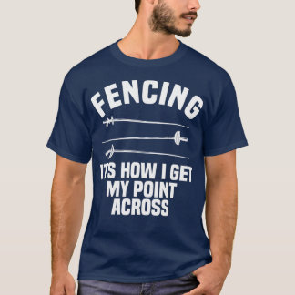 Camiseta Esgrima Relieve metalizado de cerca deportivo Epee