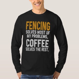 Camiseta Esgrima Resuelve Mis Problemas Café Entrenador E