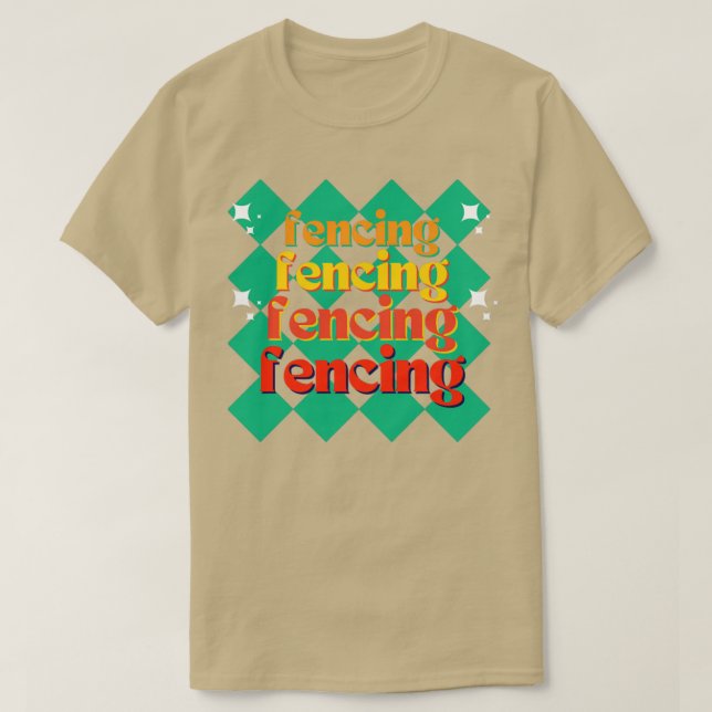 Camiseta Esgrima retro (Diseño del anverso)