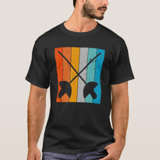 Camiseta Esgrima Sabers Retro Vintage