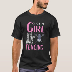 Camiseta Esgrimidas Por Mujeres, Sólo Una Chica A La Que Re