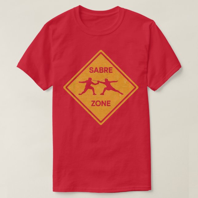 Camiseta Esgrimidor de esgrima Saber Zone Saber (Diseño del anverso)