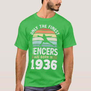 Camiseta Esgrimidores nacidos en 1936 90º regalo de esgrima