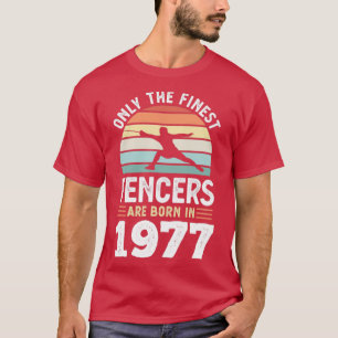 Camiseta Esgrimidores nacidos en 1977 50º regalo de cercado