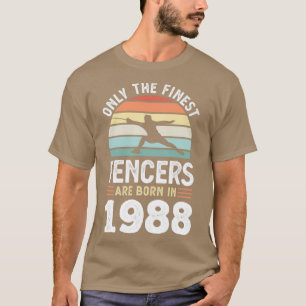 Camiseta Esgrimidores nacidos en 1988 40º regalo de vallado