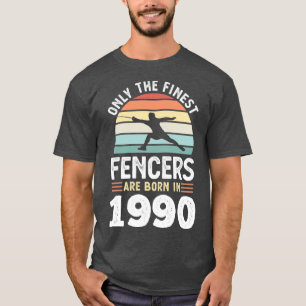 Camiseta Esgrimidores nacidos en 1990: regalo de esgrima po