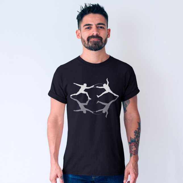Camiseta Esgrimidores reflexivos vallan a amantes del depor (Subido por el creador)
