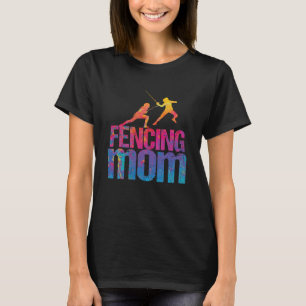 Camiseta Esgrimiendo a mamá, esgrima, esgrimiendo al esgrim
