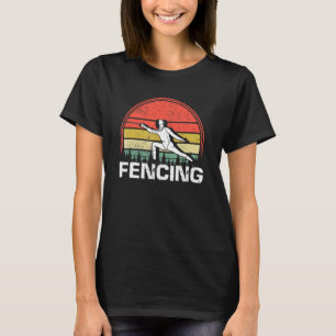 Camiseta Esgrimista Antiguo Deporte de Esgrima Retro Duelo