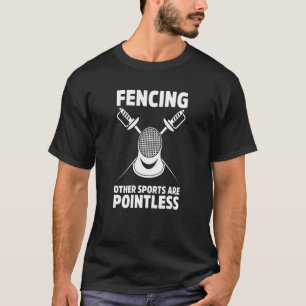 Camiseta Esgrimista de Esgrima Inútil En Garde Sable Espada