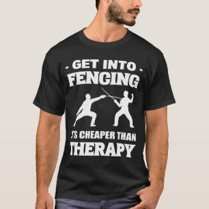 Camiseta Esgrimista deportivo de esgrima retro