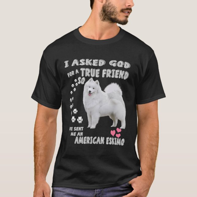 Camiseta Eskie Mom German Spitz Dog Eskie Dog American Eski (Anverso)