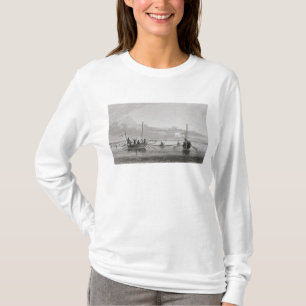 Camiseta Eskimaux que viene hacia los barcos en Shoalwater