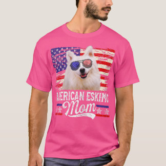 Camiseta Eskimo Americano Mamá Estados Unidos Bandera Moth 