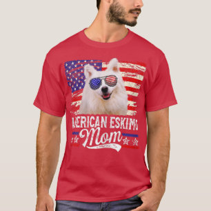 Camiseta Eskimo Americano Mamá Estados Unidos Bandera Moth 