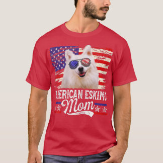 Camiseta Eskimo Americano Mamá Estados Unidos Bandera Moth