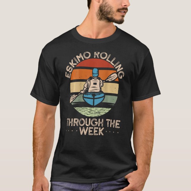 Camiseta Eskimo Rolling Through The Week Backprint Canoe (Anverso)