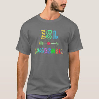 Camiseta ESL Bomshell Inglés Segundo Idioma Maestros Calien