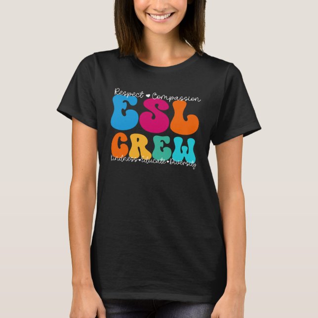 Camiseta ESL Crew Appreciation Week Back to School (Anverso)