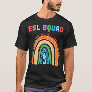 Camiseta ESL Profesor Arcoiris Inglés Segundo Idioma・