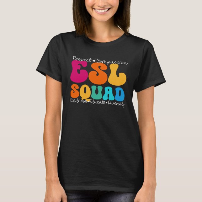 Camiseta ESL Squad Appreciation Week Back to School (Anverso)