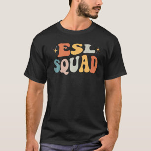 Camiseta Esl Squad Esl Estudiante Retro A La Escuela