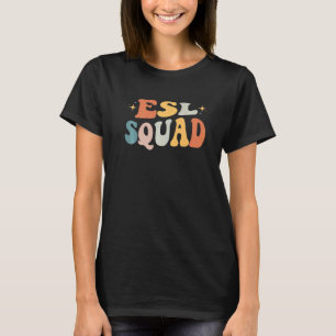 Camiseta Esl Squad Esl Estudiante Retro A La Escuela