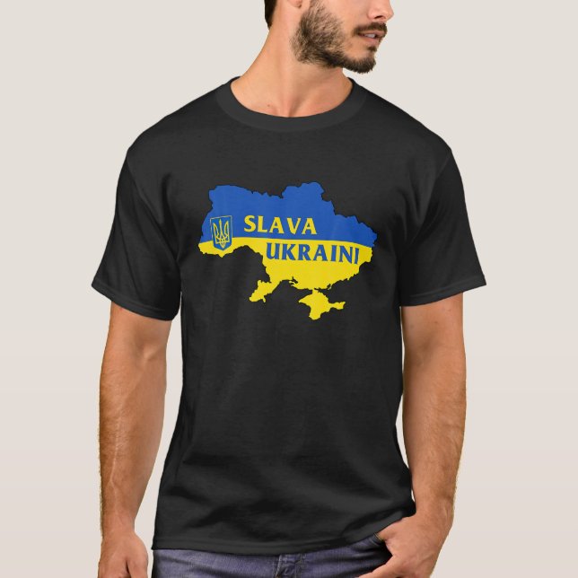 Camiseta Eslava Gloria Ucraniana A Ucrania Apoyar A La F Uc (Anverso)