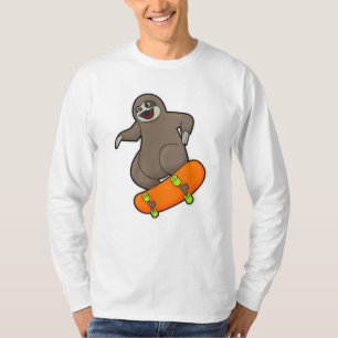 Camiseta Eslogan como patinador con patineta