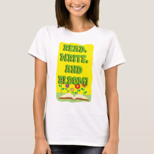 Camiseta Eslogan de Bookworm genial de leer escribir florec
