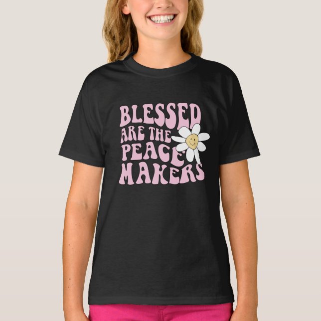 Camiseta Eslogan de Daisy and Peace Makers (Anverso)
