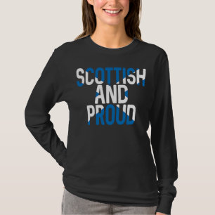 Camiseta Eslogan De La Bandera De Saltire Escocesa Y Orgull