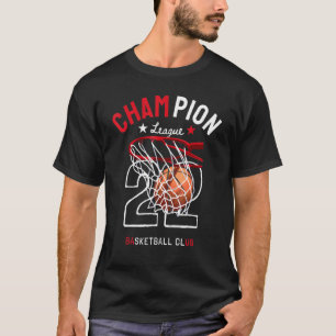 Camiseta Eslogan De La Liga De Campeones De Baloncesto Con 
