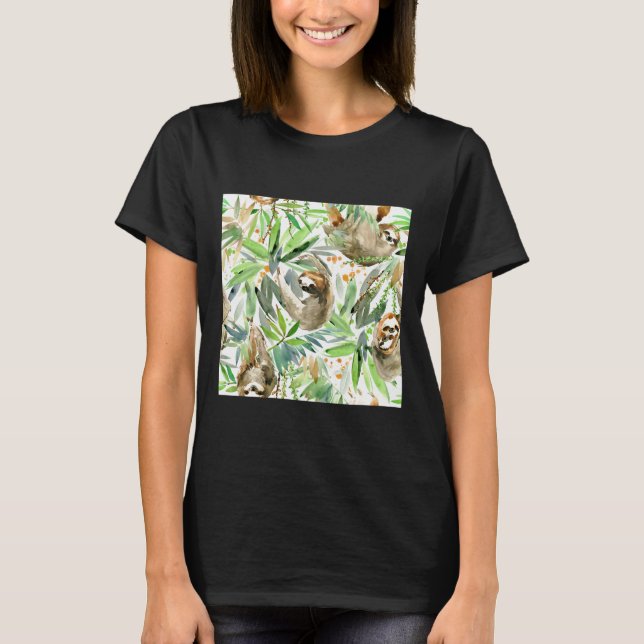 Camiseta Eslogan de la selva en verde (Anverso)