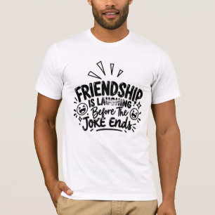 Camiseta Eslogan de Mejores Amigos