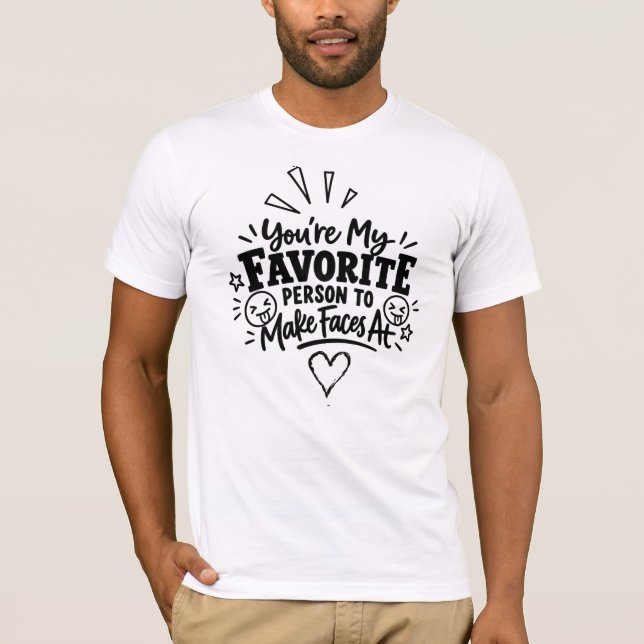 Camiseta Eslogan de Mejores Amigos (Anverso)